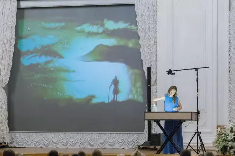 Шоу песочной анимации «Путешествие в Лукоморье»