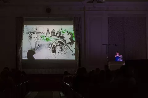 Новогоднее шоу песочной анимации «Морозко»